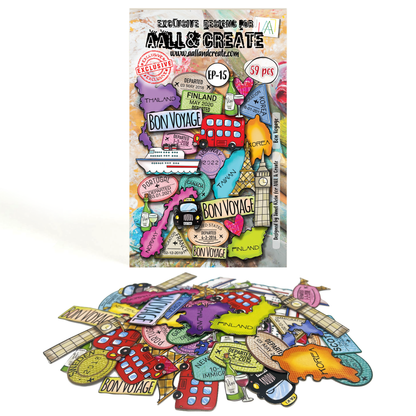 EP-15 - Bon Voyage - Ephemera Die-Cuts