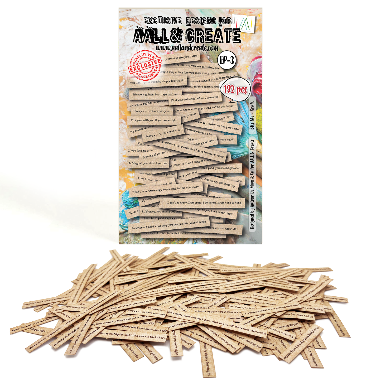 EP-3 - Ephemera Die-Cuts - Bite Me Kraft