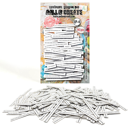 EP-4 - Ephemera Die-Cuts - Sharp Tongues White
