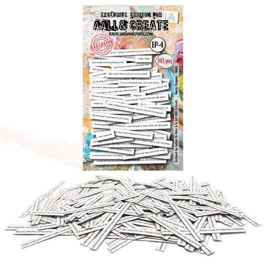 EP-4 - Ephemera Die-Cuts - Sharp Tongues White