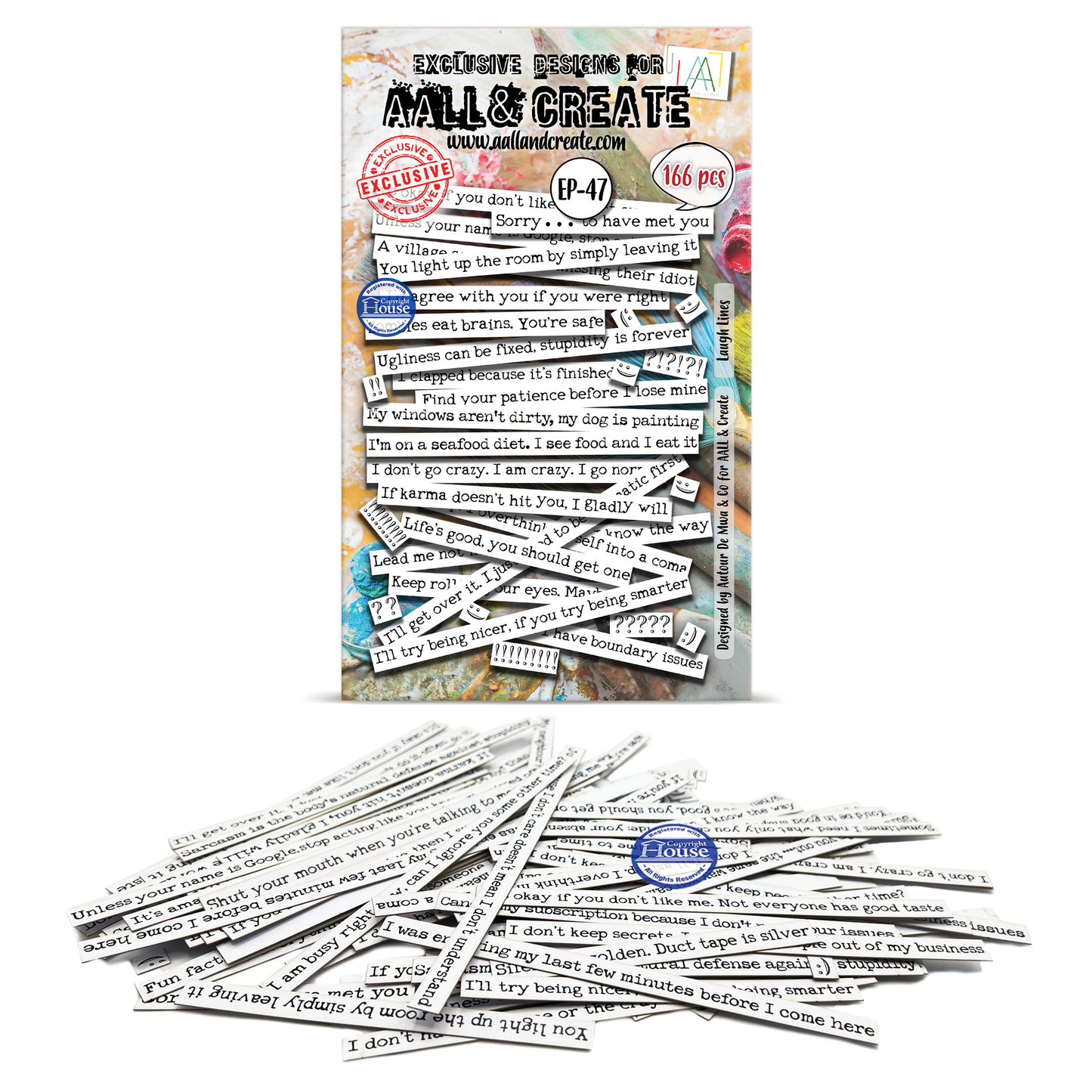 EP-47 - A6 Ephemera Die-Cuts - Laugh Lines