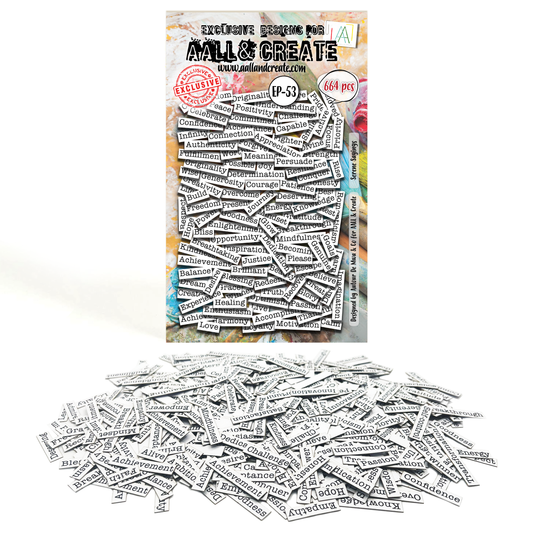 EP-53 - A6 Ephemera Die-Cuts - Serene Sayings