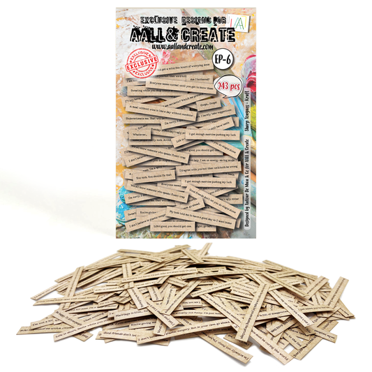 EP-6 - Ephemera Die-Cuts - Sharp Tongues Kraft