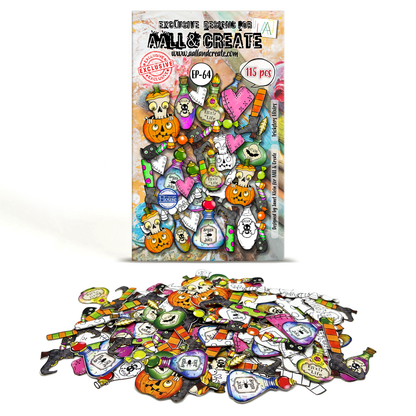 EP-64 - A6 Ephemera Die-Cuts - Tricksters Elixirs