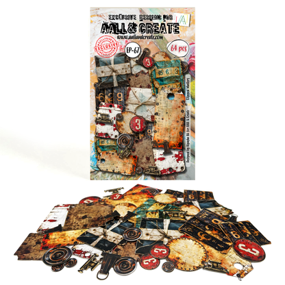 EP-67 - A6 Ephemera Die-Cuts - Clipped Mailers