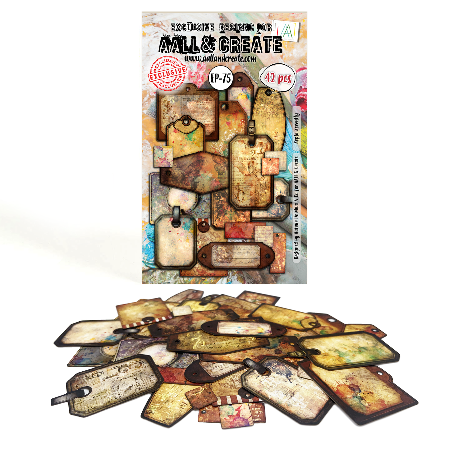 EP-75 - Ephemera Die-Cuts - Sepia Serenity