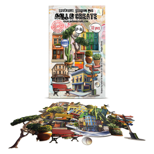 EP-86 -  Ephemera Die-Cuts - Playful Streets