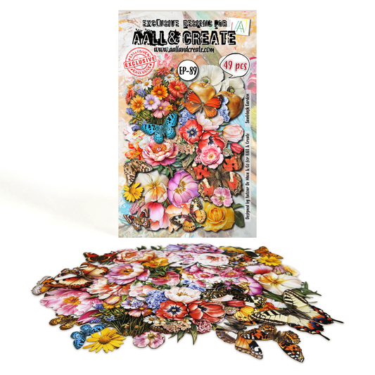 #EP-89 -  Ephemera Die-Cuts - Sunblush Garden