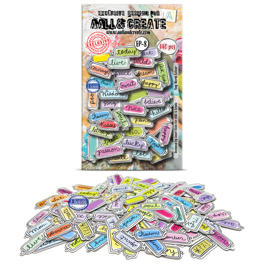 EP-8 - Ephemera Die-Cuts - Tiny Words Colour