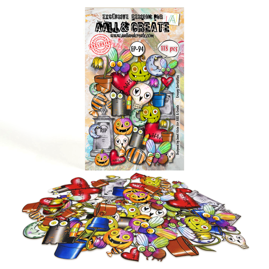 #EP-94 -  Ephemera Die-Cuts - Creepy Curiosities