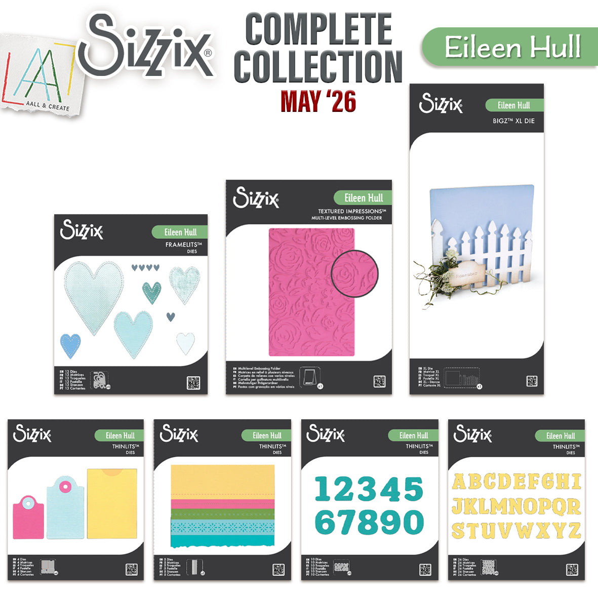 Sizzix Eileen Hull May'26 Complete Collection (Save £15)