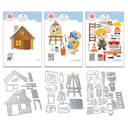Elizabeth Craft Designs Living it Up Die Bundle - Cabin & Accessories
