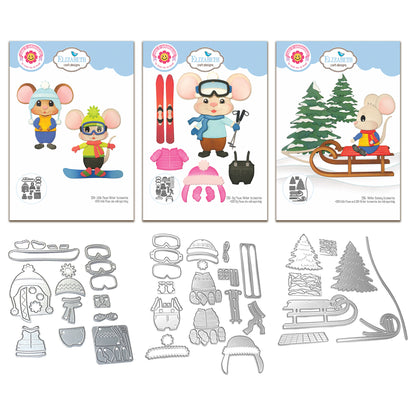 Elizabeth Craft Designs Living it Up Die Bundle - Mice & Accessories