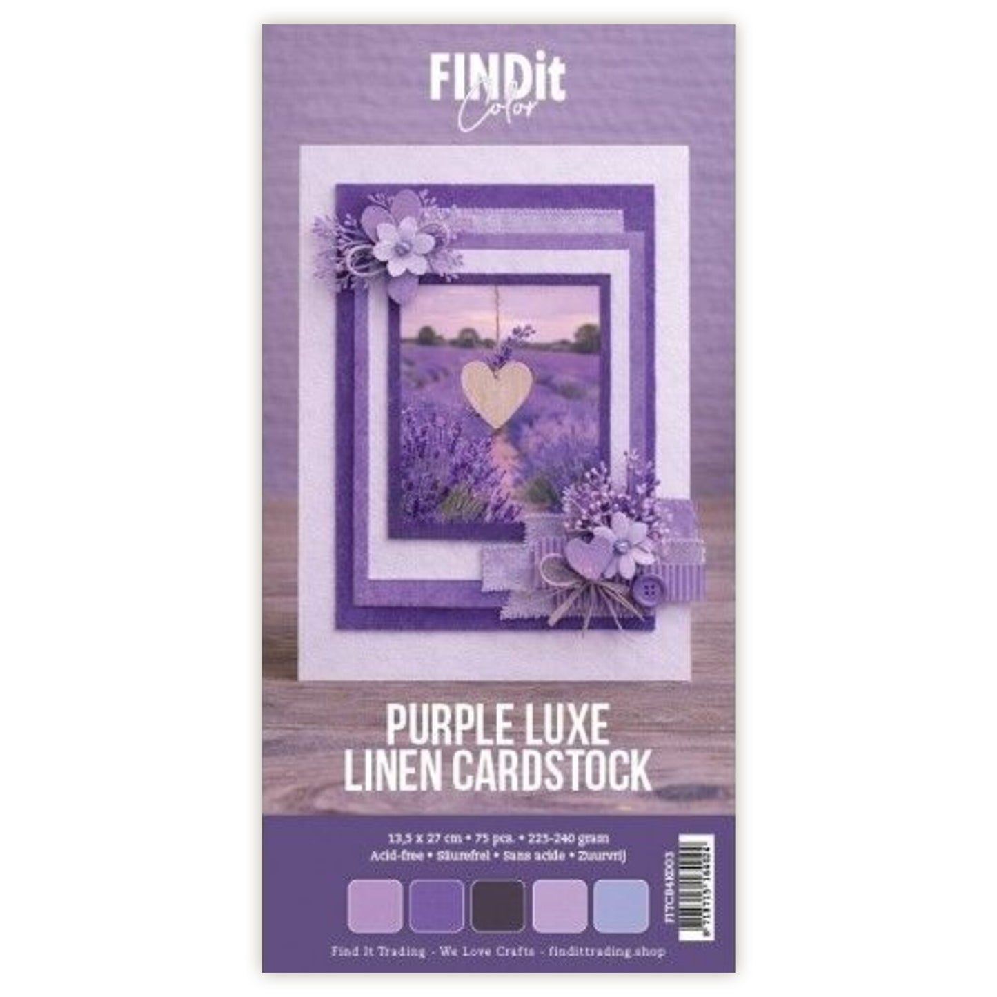 Find It Linen Cardstock 4K Purple Luxe (75pcs)