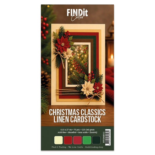 Linen Cardstock 4K Christmas Classics (75pcs)