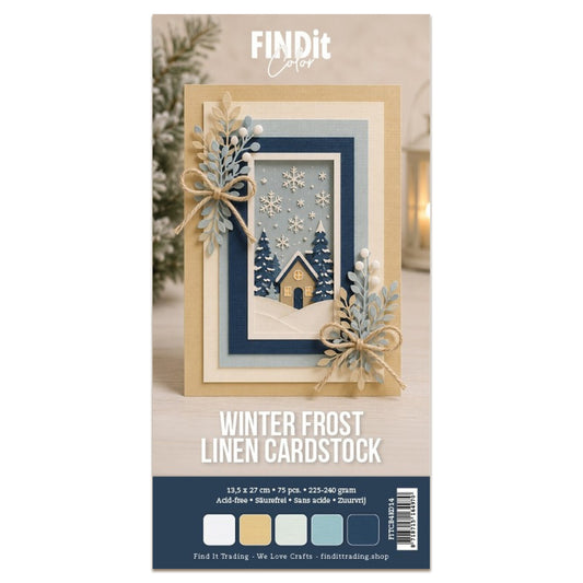 Linen Cardstock 4K Winter Frost (75pcs)