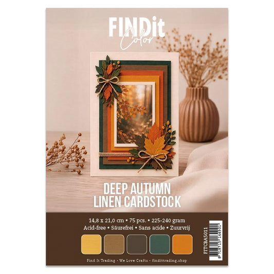 Linen Cardstock A5 Deep Autumn (75pcs)