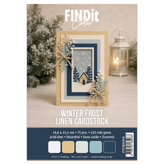 Linen Cardstock A5 Winter Frost (75pcs)