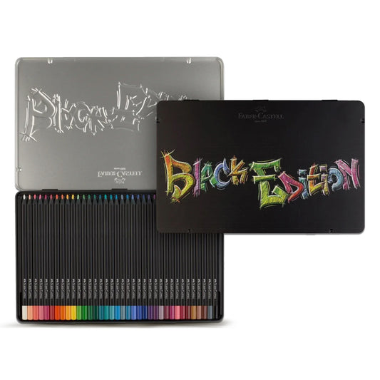 Faber Castell Black Edition Colour Pencils Tin (36pcs)