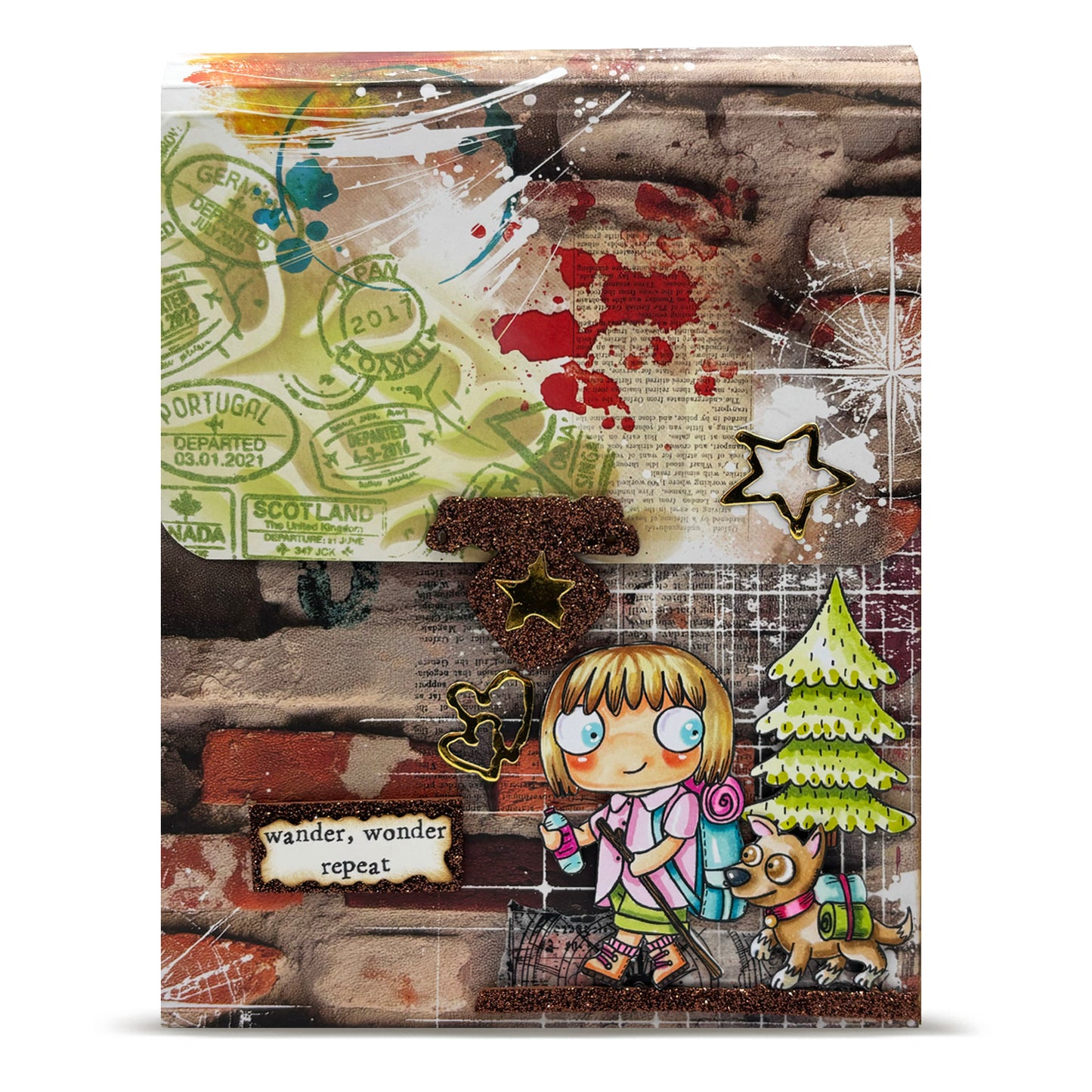 TP-895 - A7 Clear Stamp Set - Passport Stamps