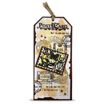 Autour De Mwa Dispatch Transit Stamp + Matching Die Bundle