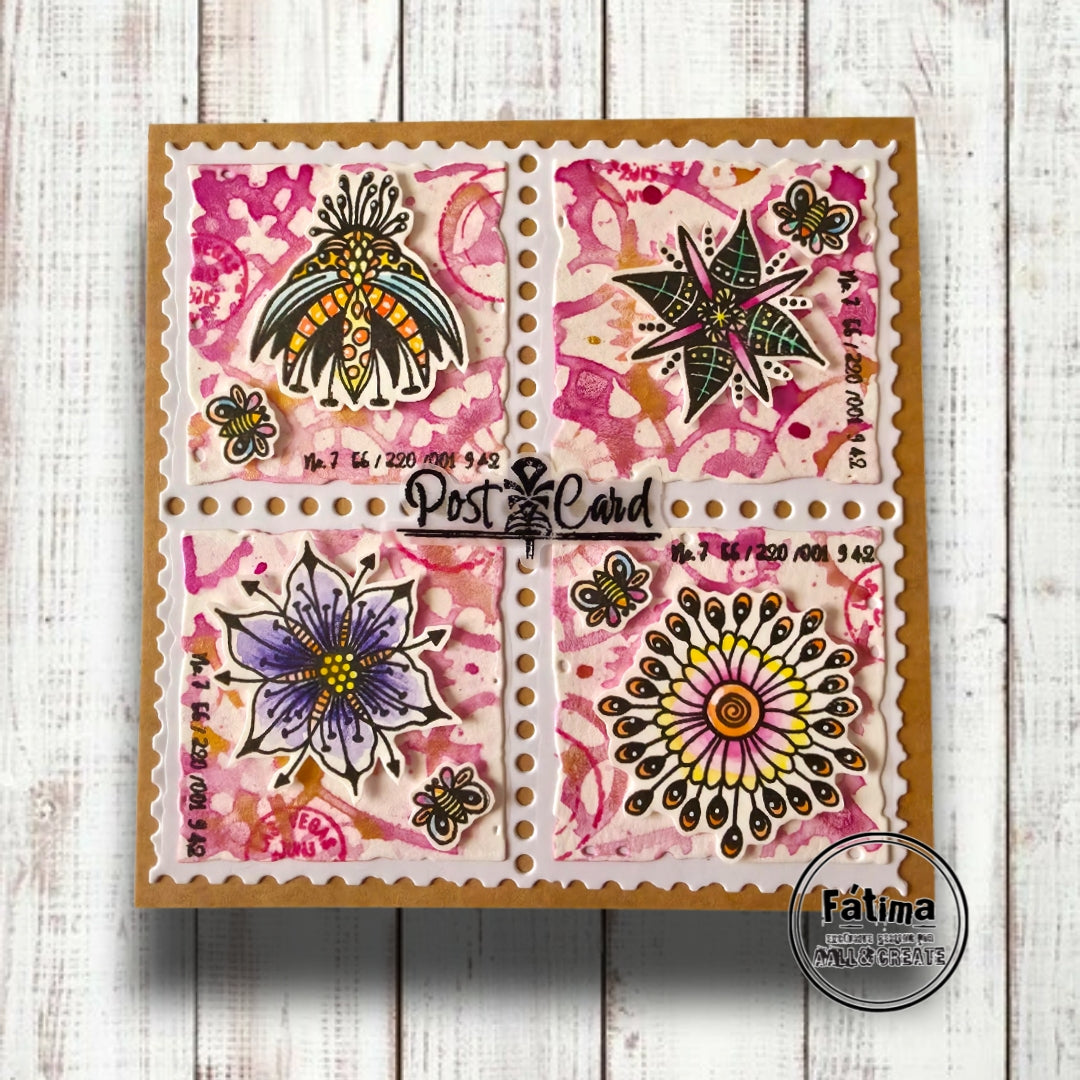 TP-1529 - A6 Stamp Set - Fleurs Curieuses
