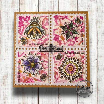 TP-1529 - A6 Stamp Set - Fleurs Curieuses