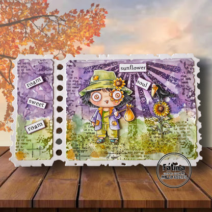 TP-1510 - A7 Stamp Set - Crow and Twig