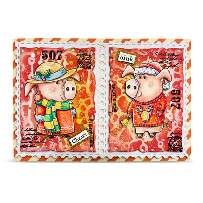Janet Klein Season Of Sparkle Stamps Bundle + Free Poster & Bio Cards
