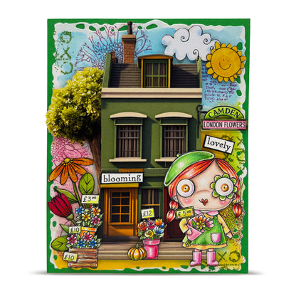 #TP-1323 - A7 Stamp Set - Camden Flower Market