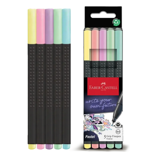 Faber Castell Fineliner 0,4mm Pastel (5pcs)