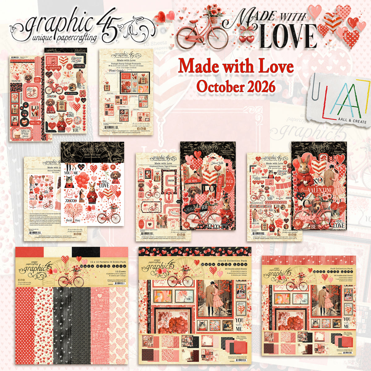 Graphic45 Made with Love Complete Collection (Save £10) Preorder*