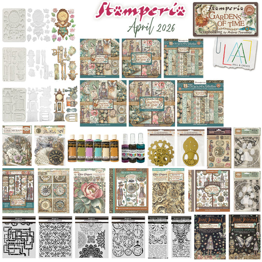 Stamperia Gardens of Time Complete Collection April 2026 (Save £43)