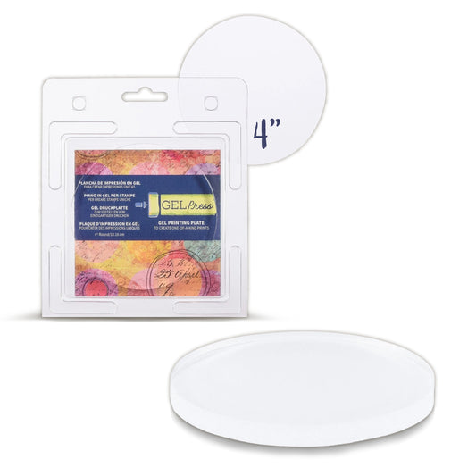 Gel Press Gel Printing Plate Circle 4"