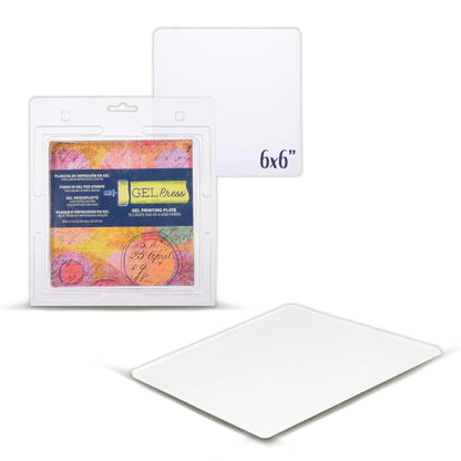 Gel Press Gel Printing Plate Square 6x6"