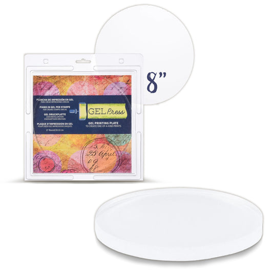 Gel Press Gel Printing Plate Circle 8"