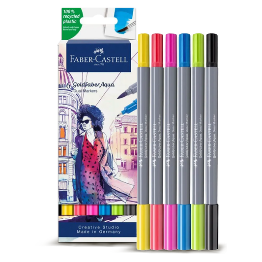 Faber Castell Goldfaber Aqua Dual Markers (6pcs)