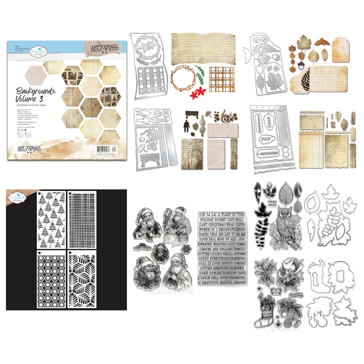 Elizabeth Craft Designs Golden Season Complete Collection