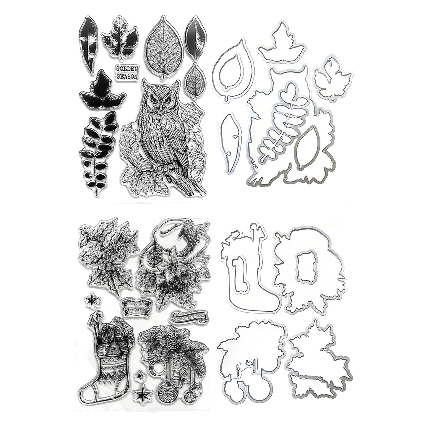 Elizabeth Craft Designs Golden Season Stamp & Die Bundle