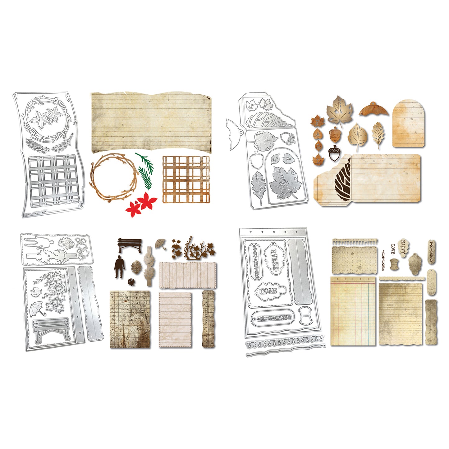 Elizabeth Craft Designs Golden Season Die Bundle