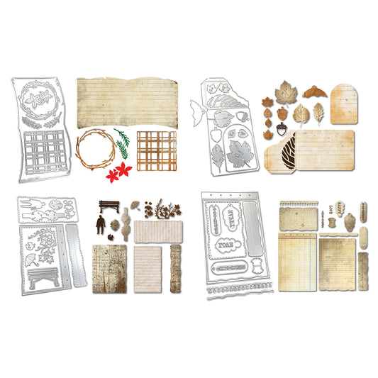 Elizabeth Craft Designs Golden Season Die Bundle