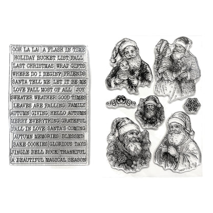 Elizabeth Craft Designs Golden Season Stamp Bundle
