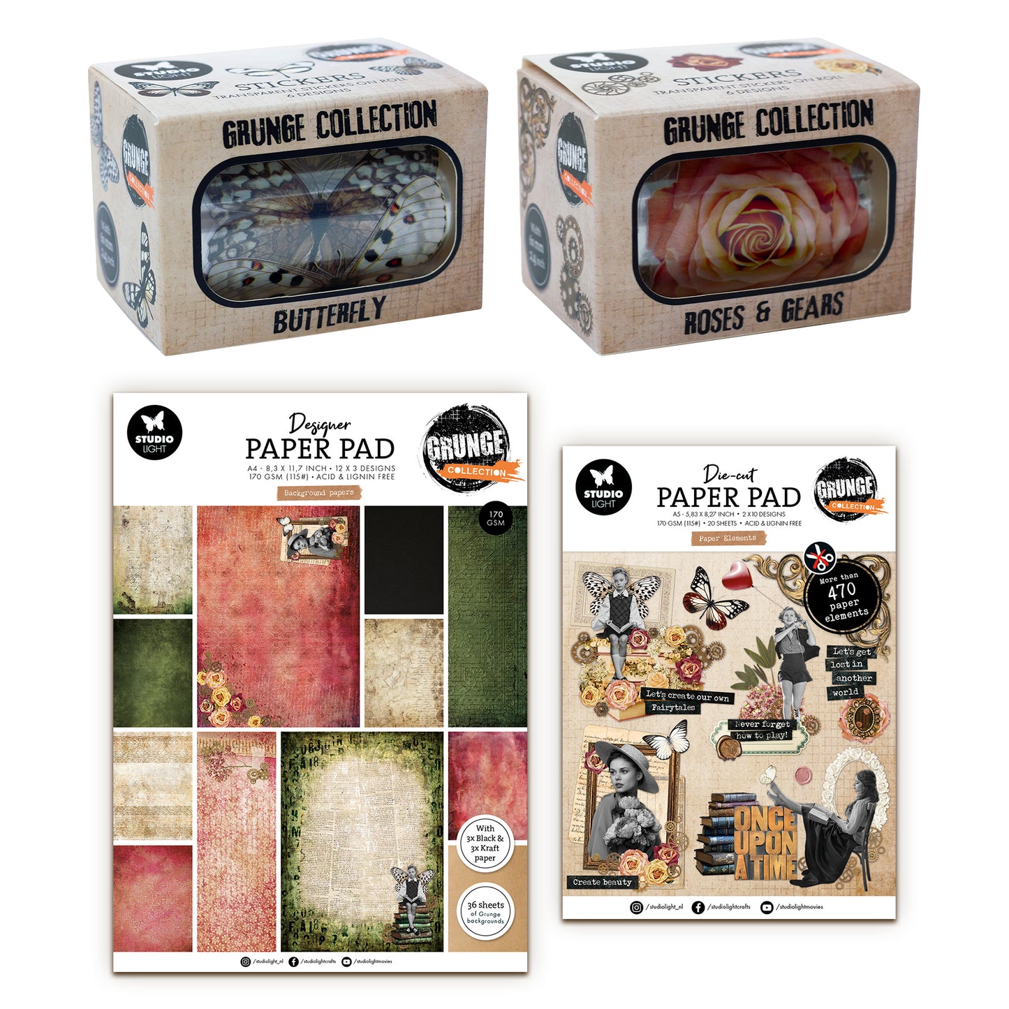 Studio Light Grunge October 2025 Paper & Elements Bundle