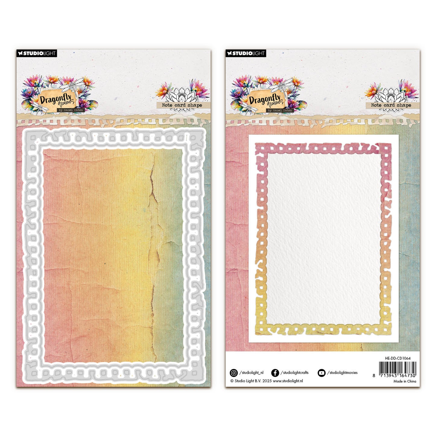 Studio Light Hazel Eaton Dragonfly Dreams - Cutting Die Note Card Shape