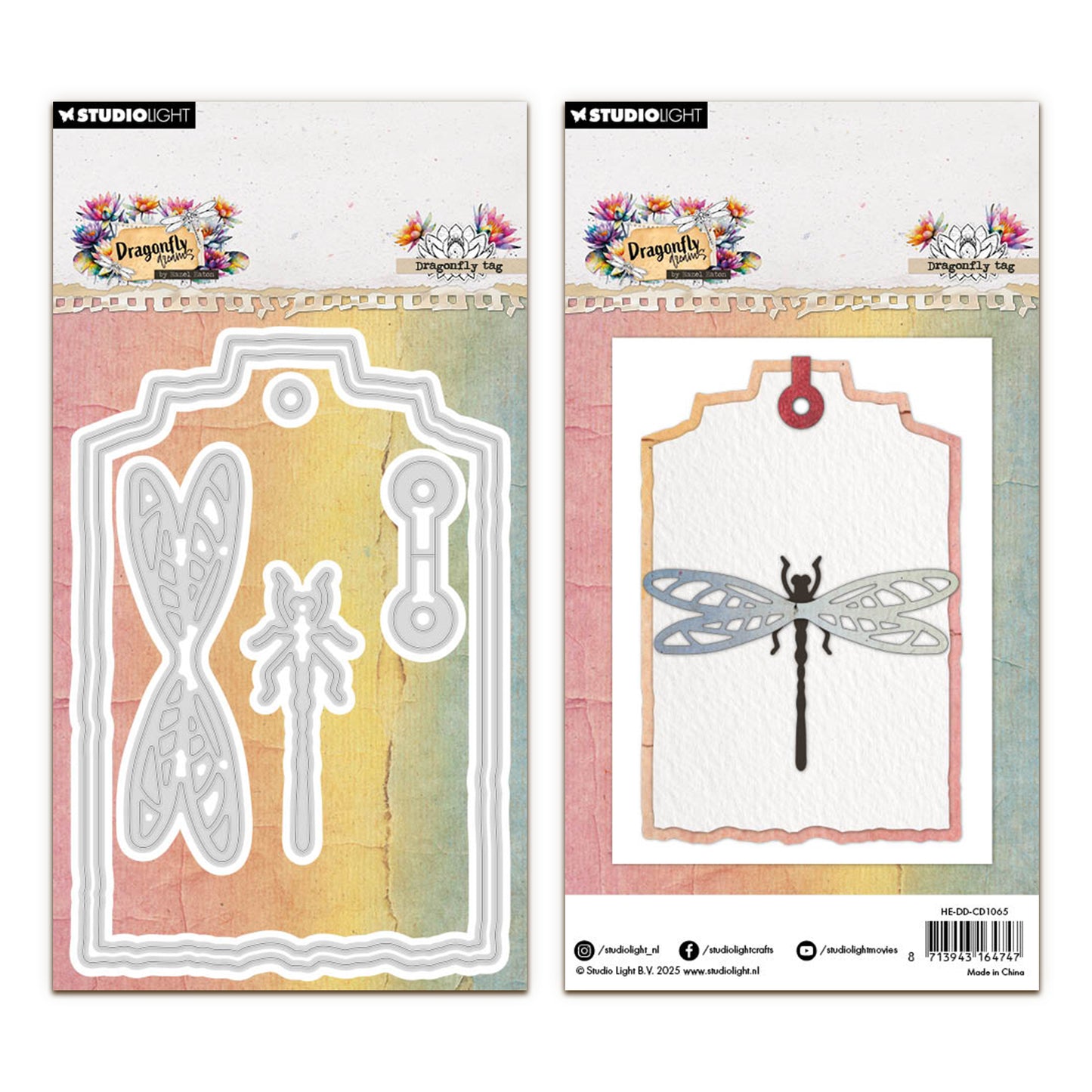 Studio Light Hazel Eaton Dragonfly Dreams - Cutting Die Dragonfly Tag