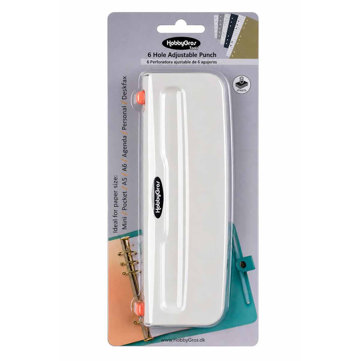 HobbyGros Storage 6 Hole Punch