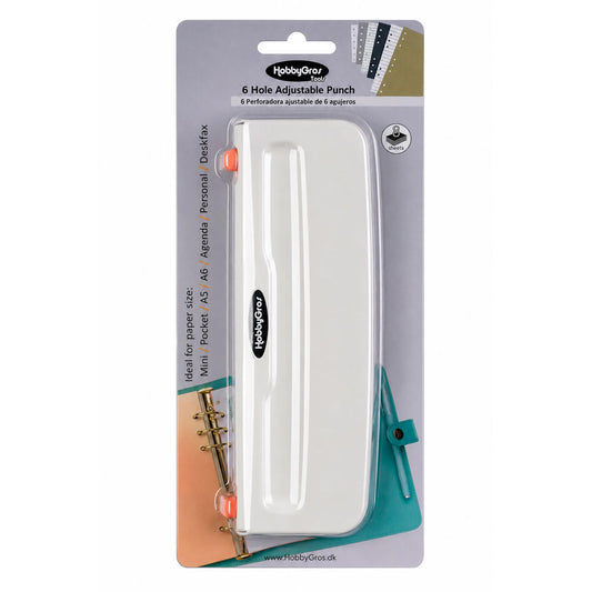 HobbyGros Storage 6 Hole Punch