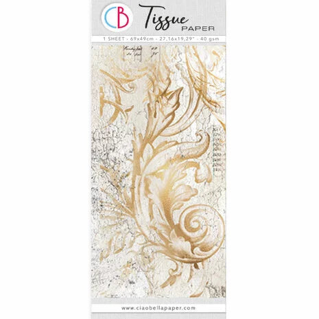 Ciao Bella Tissue Paper 69x49cm Golden Age