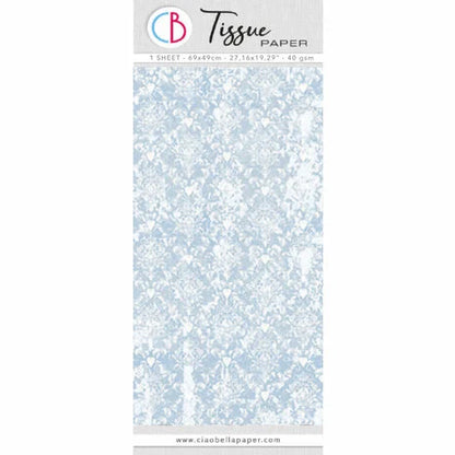 Ciao Bella Tissue Paper 69x49cm Blue Provence