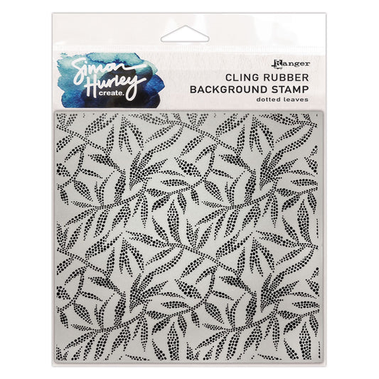 Ranger Simon Hurley create. Background Stamp (6" x 6") - Dotted Leaves